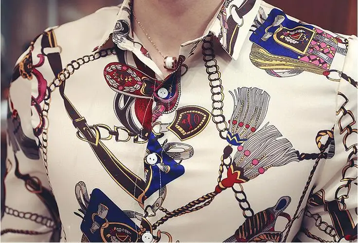 Half Sleeve Men's Shirt 2020 Summer Fashion Golden Keychain Floral Slim Camisa Dos Homens Large 5XL Men's Social prom Men Shirt
Half Sleeve Men's Shirt 2020 Summer Fashion Golden Keychain Floral Slim Camisa Dos Homens Large 5XL Men's Social prom Men Shirt