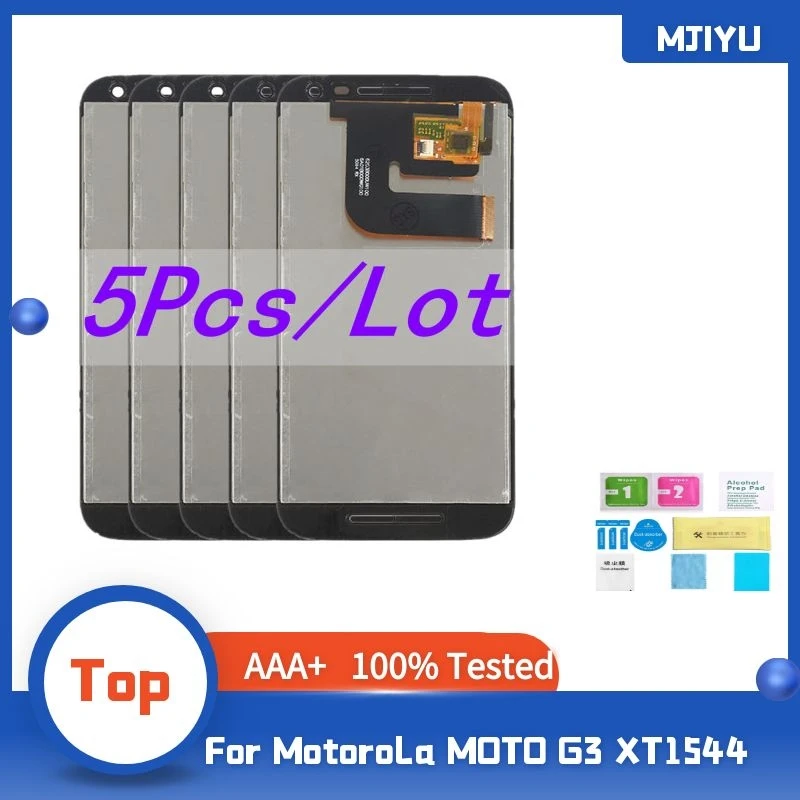 5 Pcs/Lot 100% Tested For Motorola MOTO G3 G 3rd gen LCD Screen Display with Touch Digitizer Assembly XT1544 XT1550 XT1540
5 Pcs/Lot 100% Tested For Motorola MOTO G3 G 3rd gen LCD Screen Display with Touch Digitizer Assembly XT1544 XT1550 XT1540