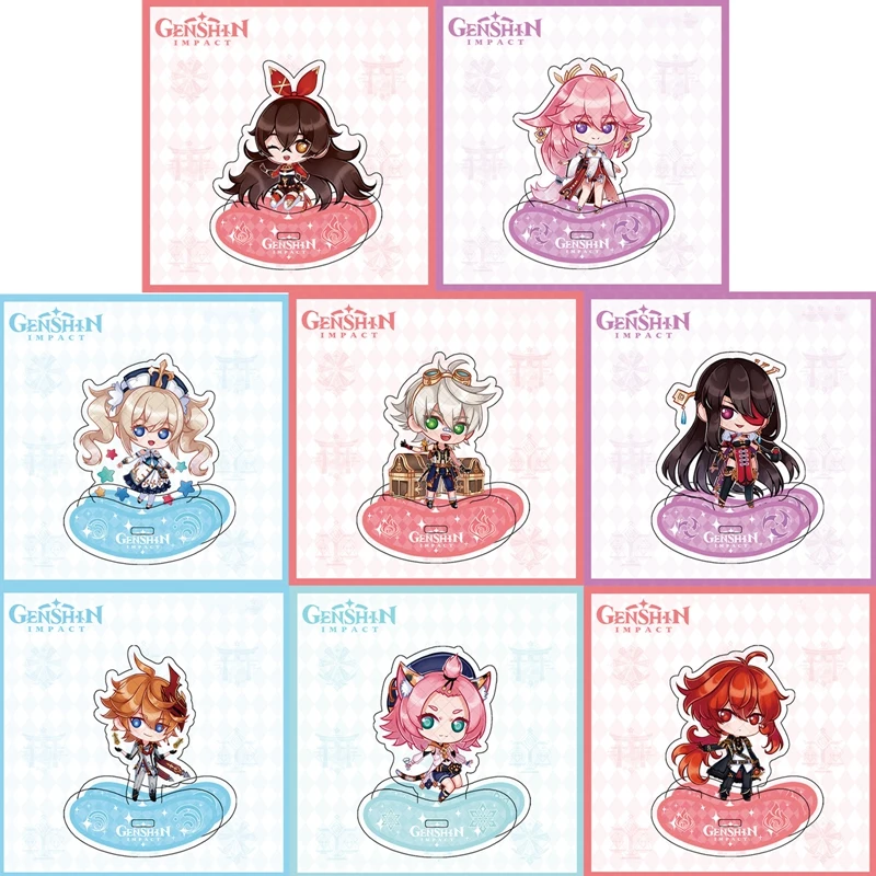 Anime Genshin Impact Mini Cute Cartoon Figure Acrylic Stand Diluc Amber Barbara Double Side Model Plate Desktop Decor Fans Gift
Anime Genshin Impact Mini Cute Cartoon Figure Acrylic Stand Diluc Amber Barbara Double Side Model Plate Desktop Decor Fans Gift
