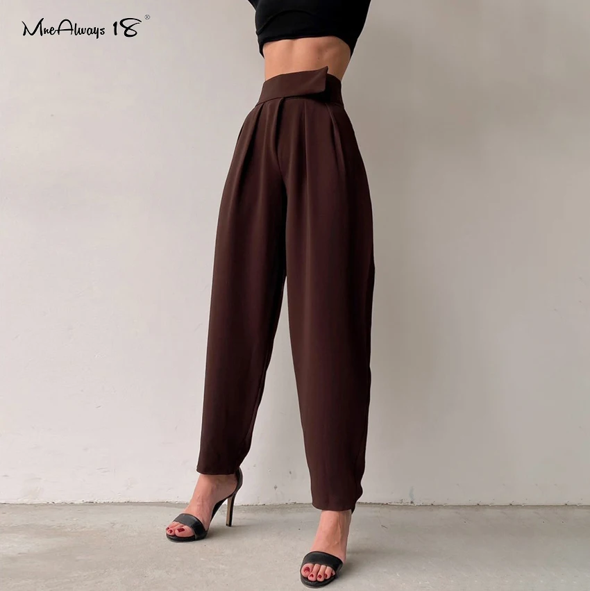 Mnealways18 Vintage Elegant Pencil Trousers Pleated Elasticity Waist Work Trousers Ladies Office Spring 2022 Tie Feet Chic Pants
Mnealways18 Vintage Elegant Pencil Trousers Pleated Elasticity Waist Work Trousers Ladies Office Spring 2022 Tie Feet Chic Pants