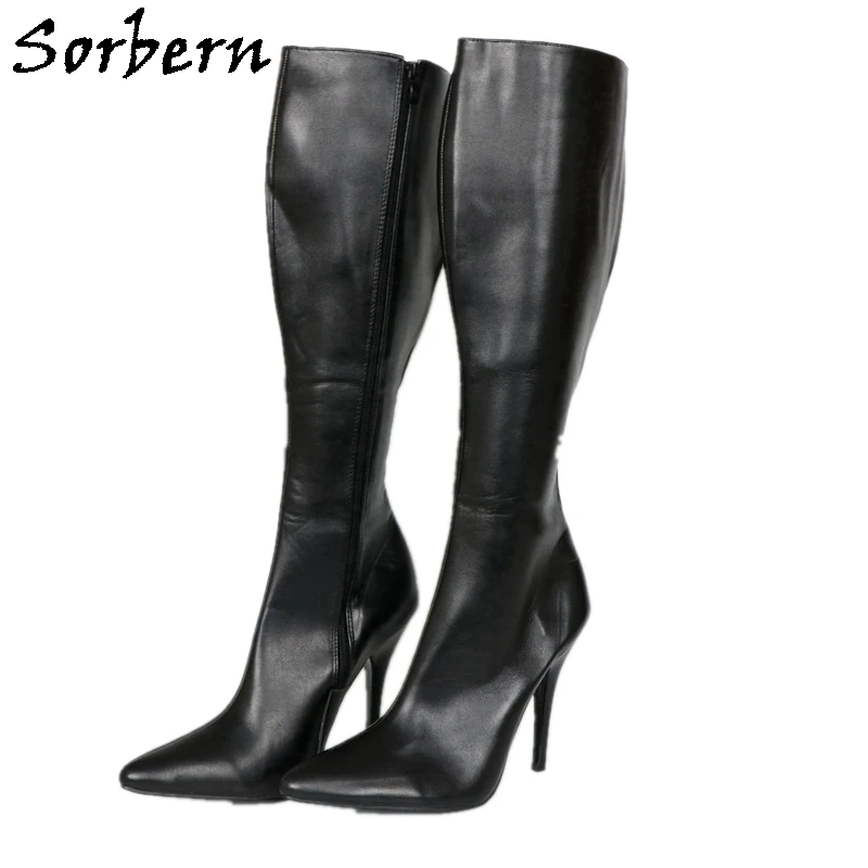 Sorbern Custom Wide Calf Boots Knee High Big Size 46 Pointy Toes Sexy Fetish High Heel Boot 12Cm 18cm Heels Hard Shaft
Sorbern Custom Wide Calf Boots Knee High Big Size 46 Pointy Toes Sexy Fetish High Heel Boot 12Cm 18cm Heels Hard Shaft