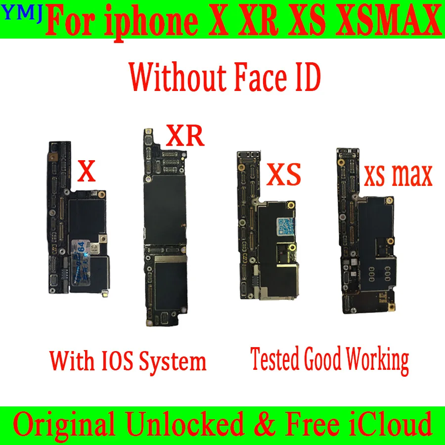 Материнская плата для iPhone X XS XR MAX с полными чипами 100% оригинальная