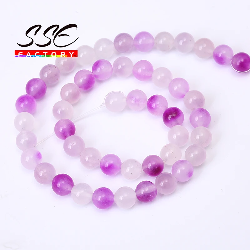 Natural Mineral Beads Purple Jades Round Loose Beads For Jewelry Making 4mm - 12mm Mineral Gem Stone Diy Bracelets 15" Wholesale
Natural Mineral Beads Purple Jades Round Loose Beads For Jewelry Making 4mm - 12mm Mineral Gem Stone Diy Bracelets 15" Wholesale
