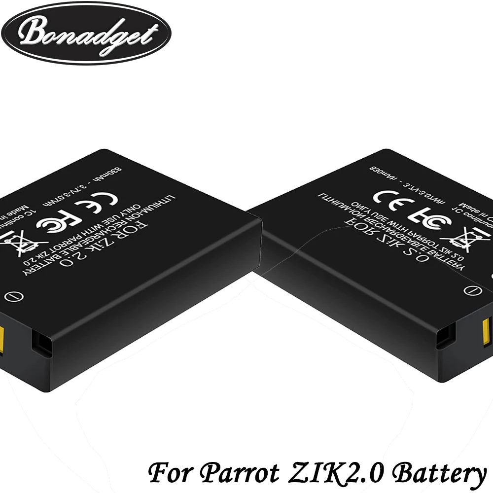 Bonadget 2pack Replacement 3.7v Li-ion 830mAh For Parrot Zik 2.0 3.0 Wireless Bluetooth Headset MCELE00254 MH46671 Battery | Электроника