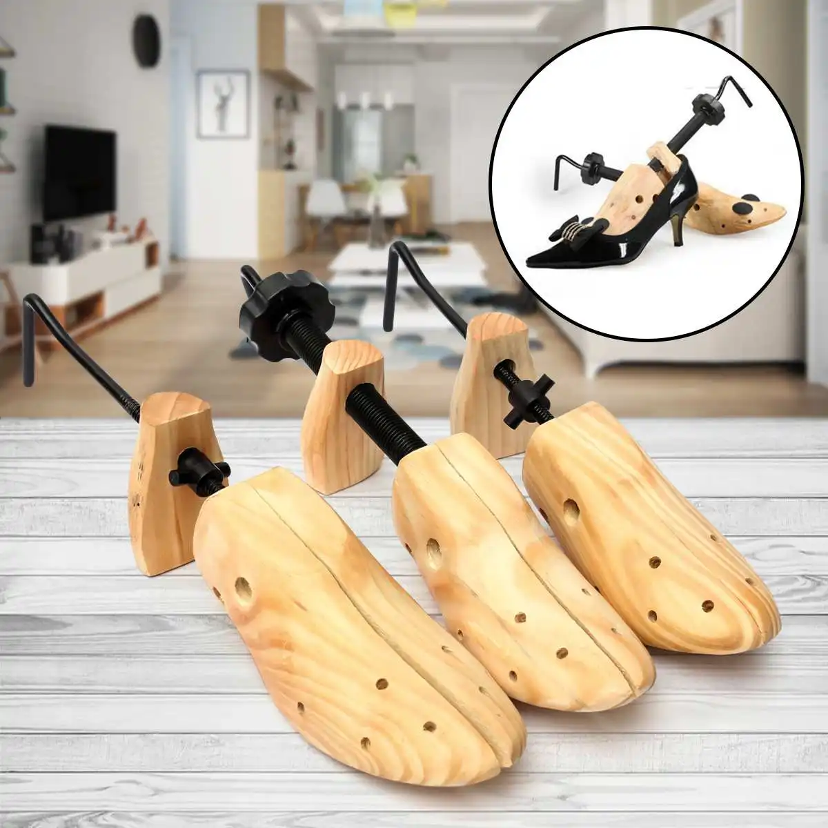 Unisex 1 Piece Shoe Stretcher Wooden Shoes Tree Shaper Rack,Wood Adjustable Flats Pumps Boots Expander Trees Size S/M/L
Unisex 1 Piece Shoe Stretcher Wooden Shoes Tree Shaper Rack,Wood Adjustable Flats Pumps Boots Expander Trees Size S/M/L