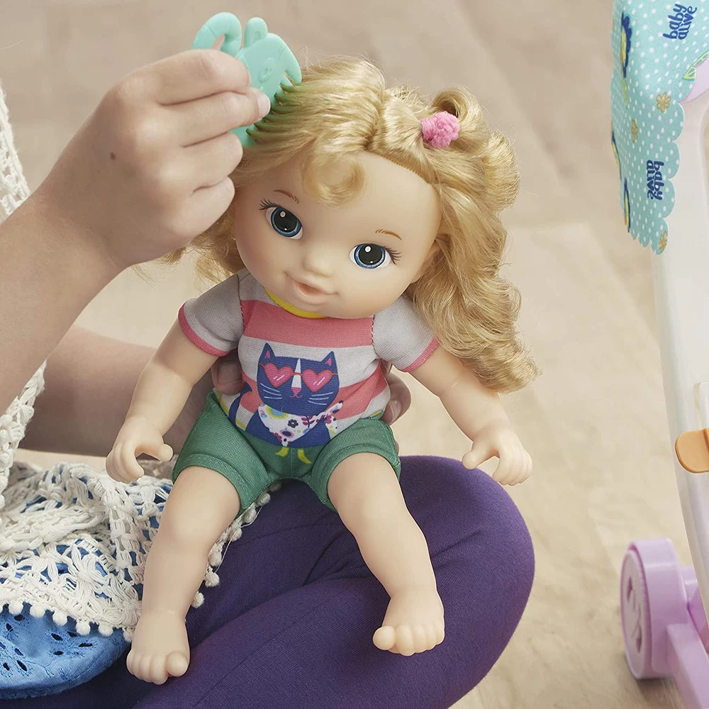 Baby Alive Littles Push N Kick Stroller Little Ana, Baby Carriage Toy Blonde Hair Doll Legs Kick 6 Accessories Lol Surprise
Baby Alive Littles Push N Kick Stroller Little Ana, Baby Carriage Toy Blonde Hair Doll Legs Kick 6 Accessories Lol Surprise