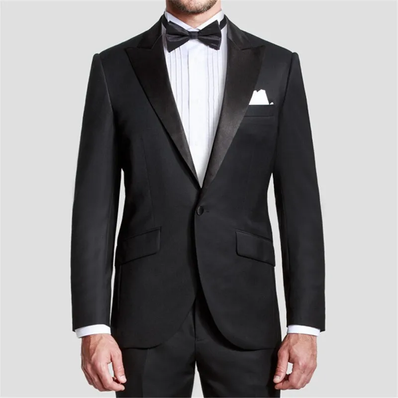 Hot Sale One Button Mens Suits Groom Tuxedos Black Notch Lapel Best man Groomsman Men Wedding Suits Bridegroom (Jacket+Pants)
Hot Sale One Button Mens Suits Groom Tuxedos Black Notch Lapel Best man Groomsman Men Wedding Suits Bridegroom (Jacket+Pants)