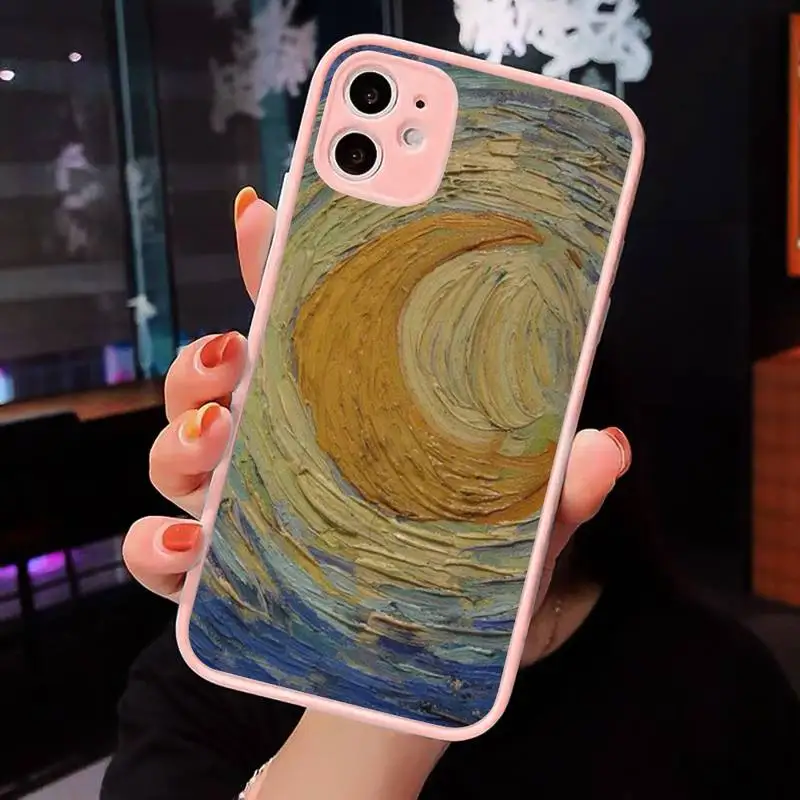 paintings Starry Night Van Gogh Phone Cases Matte transparent For Pink iPhone 12 Mini 11 Pro XR XS Max 7 8 Plus X Back Cover
paintings Starry Night Van Gogh Phone Cases Matte transparent For Pink iPhone 12 Mini 11 Pro XR XS Max 7 8 Plus X Back Cover