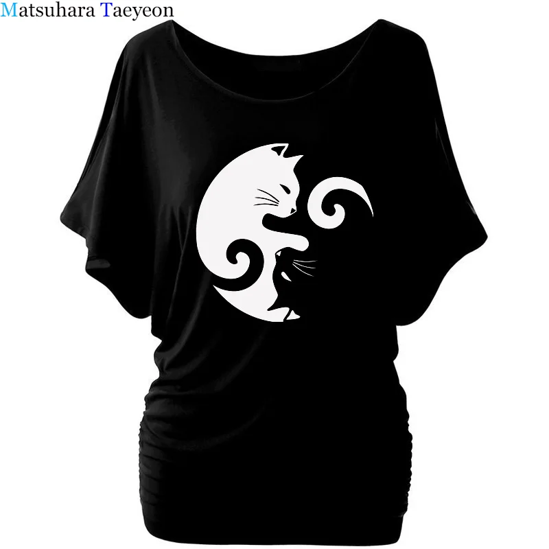 Новая модная женская футболка с забавным рисунком кошки, женская футболка с коротким рукавом, женские топы с круглым вырезом, женские рубаш... 
Новая модная женская футболка с забавным рисунком кошки, женская футболка с коротким рукавом, женские топы с круглым вырезом, женские рубаш...