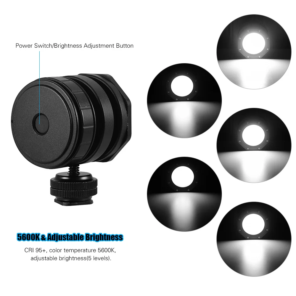 Dimmable Waterproof Dimmable Mini LED Video Light Diving Light Fill-in Lamp 5600K CRI 95+Underwater 3meters 120° Wide Beam Angle 
Dimmable Waterproof Dimmable Mini LED Video Light Diving Light Fill-in Lamp 5600K CRI 95+Underwater 3meters 120° Wide Beam Angle