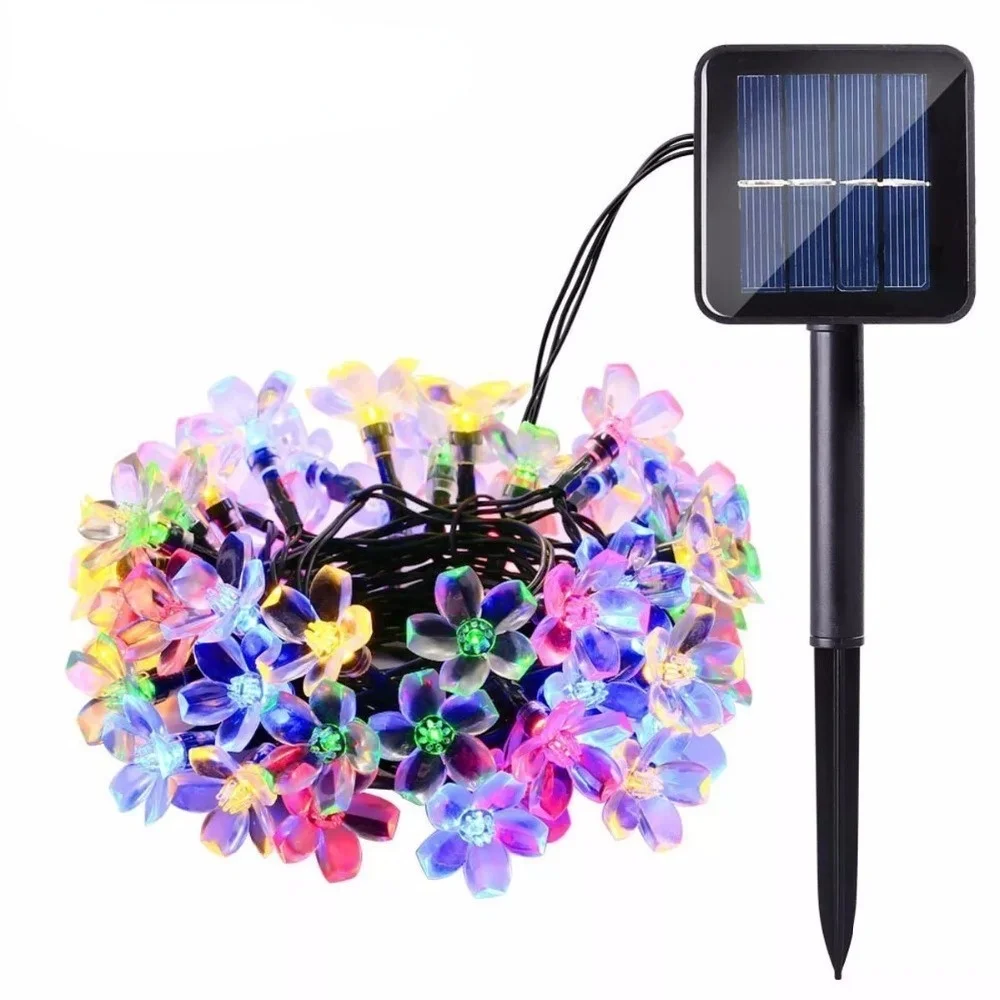 Led Solar Light Sakura Cherry Flower Outdoor LED Fairy Lights for Festival Christmas Halloween Party Wedding garden Decoration
Led Solar Light Sakura Cherry Flower Outdoor LED Fairy Lights for Festival Christmas Halloween Party Wedding garden Decoration