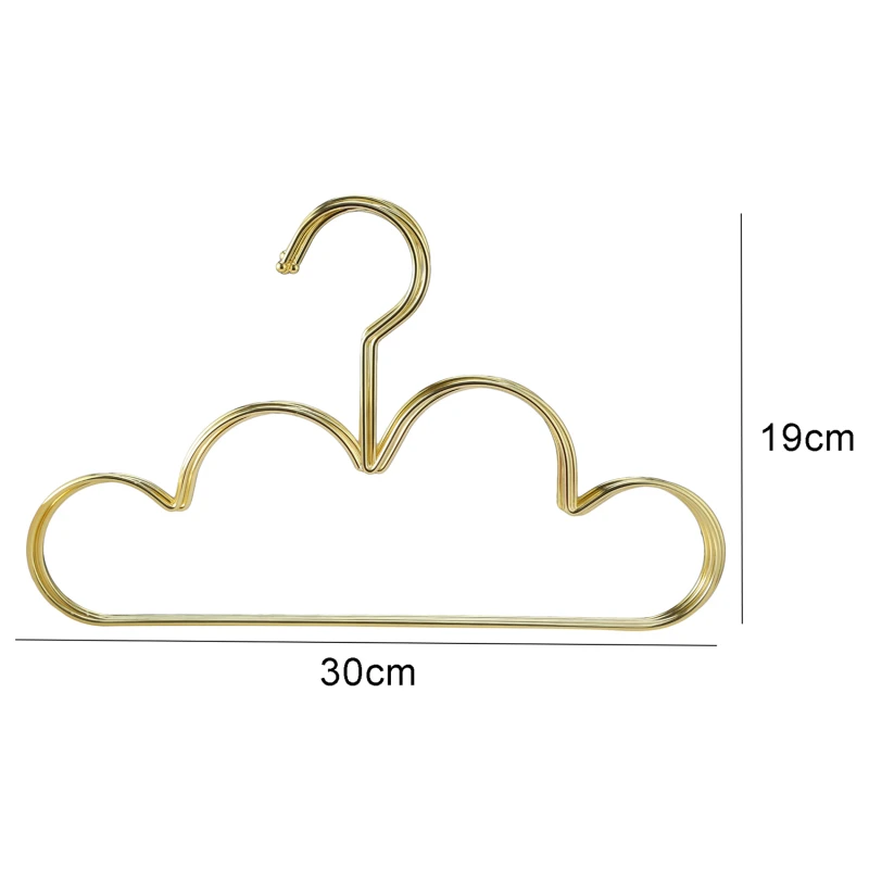 5pcs Hangers Non Slip Metal Toddlers Clothes Hanger Golden Kids Cloud Shape Coat Hanger Clothing Storage Organizer Rack
5pcs Hangers Non Slip Metal Toddlers Clothes Hanger Golden Kids Cloud Shape Coat Hanger Clothing Storage Organizer Rack