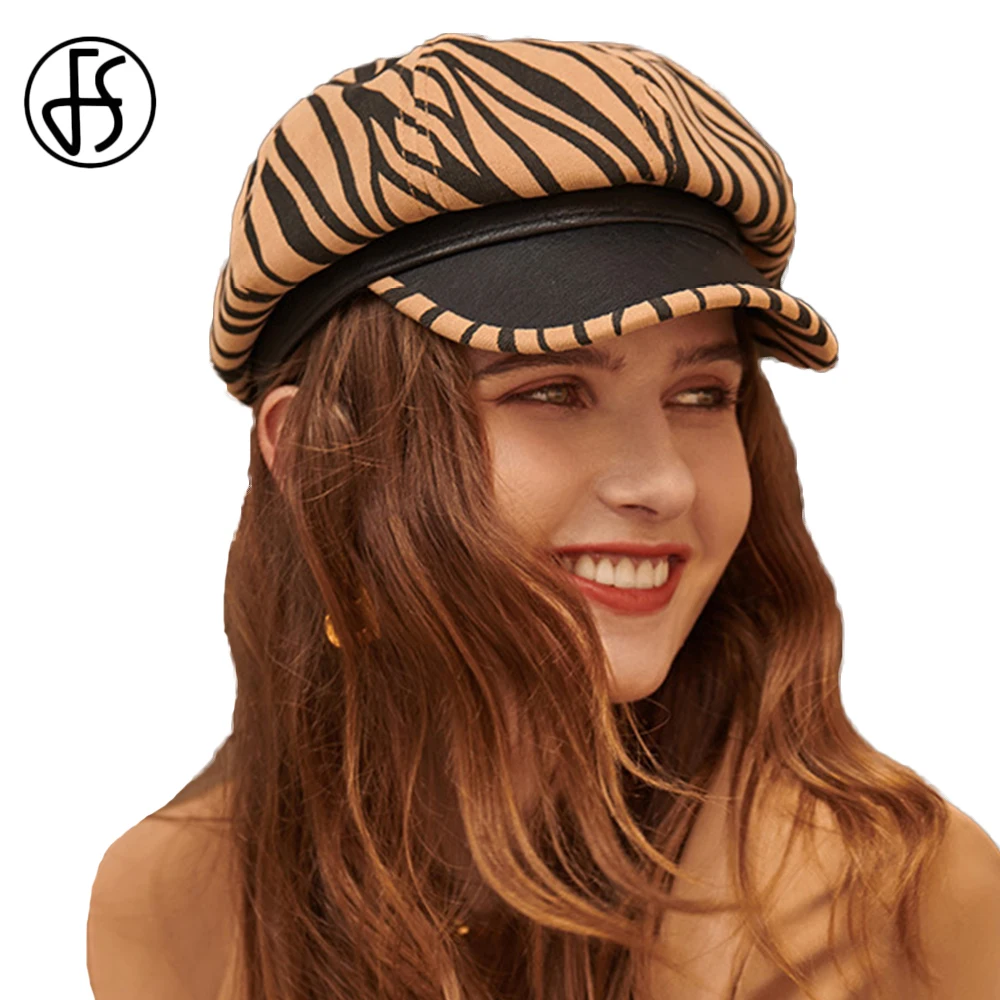 FS 2021 Winter Women PU Leather Newsboy Gatsby Cap Octagonal Hats Beret Ivy Visor Ladies British Hat Painter Caps Zebra Stripes
FS 2021 Winter Women PU Leather Newsboy Gatsby Cap Octagonal Hats Beret Ivy Visor Ladies British Hat Painter Caps Zebra Stripes