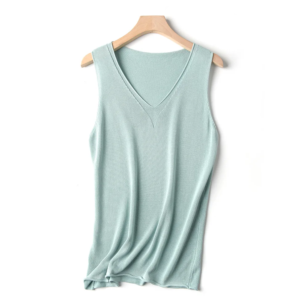 Vintage Summer Spring Harajuku Sleeveless Knit Tank Top Cami Korean Camisole Elastic Vest V Neck Solid Bottoming New Loose Tops
Vintage Summer Spring Harajuku Sleeveless Knit Tank Top Cami Korean Camisole Elastic Vest V Neck Solid Bottoming New Loose Tops