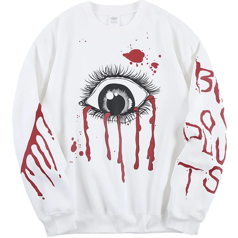 Men Women Hip Hop Long Sleeves Fashion Casual Big Eyes Print Harajuku Pullover Streetwear Cotton Top Tees
Men Women Hip Hop Long Sleeves Fashion Casual Big Eyes Print Harajuku Pullover Streetwear Cotton Top Tees
