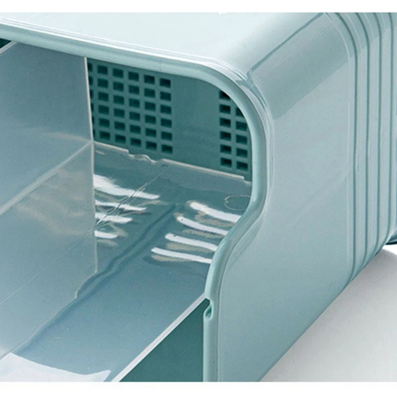 Kitchen Cutlery Storage Box Hollow Drainage Chopsticks Desktop Pen Holder Four Grid Candy Color | Дом и сад