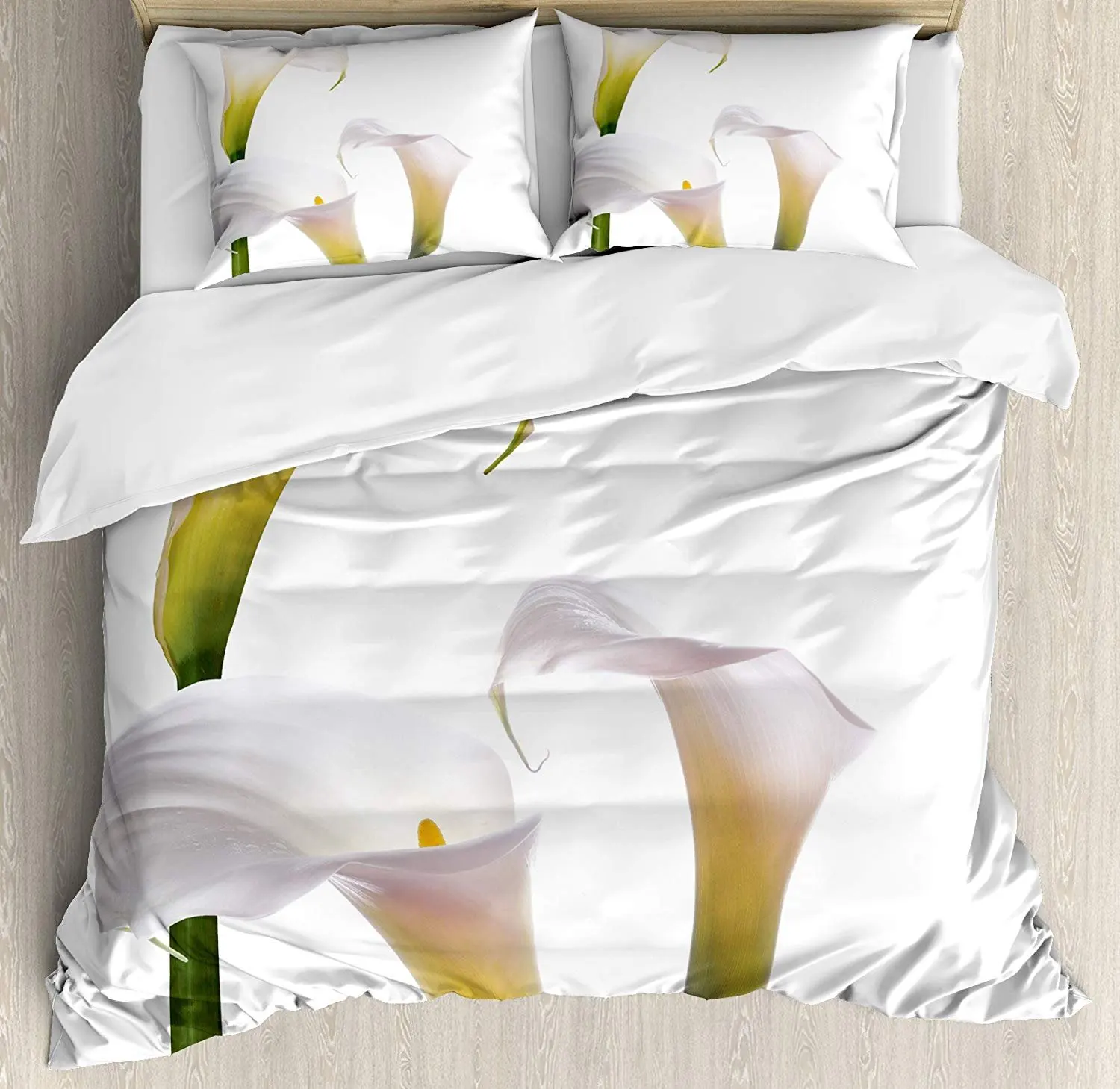 Flower Bedding Set Flourishing Calla Lilies on White Fresh Spring Bouquet Gentle Nature Duvet Cover Pillowcase Bed Set
Flower Bedding Set Flourishing Calla Lilies on White Fresh Spring Bouquet Gentle Nature Duvet Cover Pillowcase Bed Set