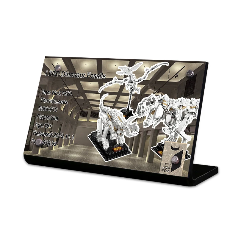 Acrylic display stand brand for creator 21320 idea Dinosaur Fossils toys building blocks
Acrylic display stand brand for creator 21320 idea Dinosaur Fossils toys building blocks