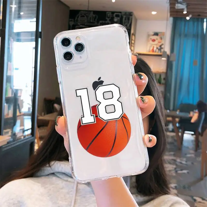 Simple art basketball lucky numbers Phone Case Transparent iPhone 6 7 8 11 12 s mini pro X XS XR MAX Plus se cover funda shell
Simple art basketball lucky numbers Phone Case Transparent iPhone 6 7 8 11 12 s mini pro X XS XR MAX Plus se cover funda shell