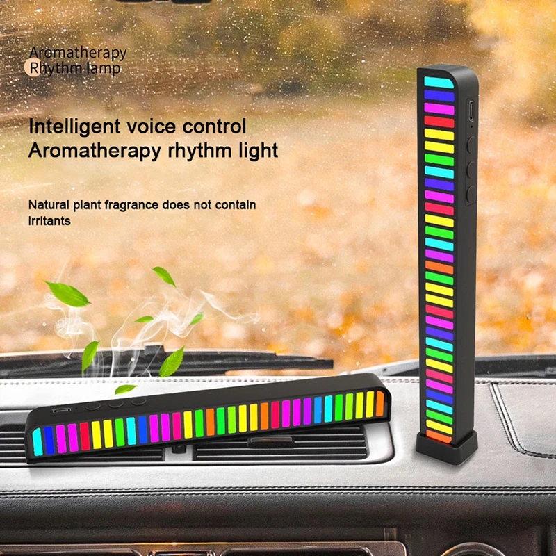 LED Strip Light Sound Control Pickup Rhythm Music Atmosphere RGB Bar USB Colorful Lamp For Car Party | Лампы и освещение