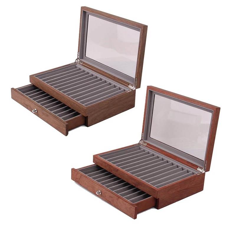 23 Wood Pen Display Box, Storage Pen Pen Box, Storage Box, Glass Window, Two Display Box and Drawer 
23 Wood Pen Display Box, Storage Pen Pen Box, Storage Box, Glass Window, Two Display Box and Drawer