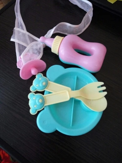 5pcs/set Simulated Doll Tableware Four Sets For 43cm baby Doll Accessories (milk Bottle+forks+nipple+Dinner Plate)
5pcs/set Simulated Doll Tableware Four Sets For 43cm baby Doll Accessories (milk Bottle+forks+nipple+Dinner Plate)