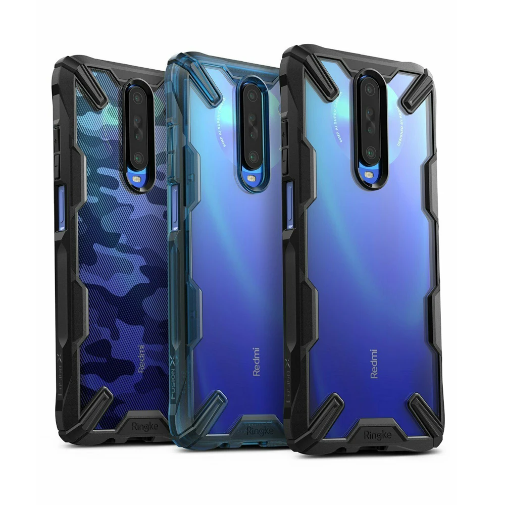 Чехол Ringke Fusion X для Xiaomi Poco X2 Прозрачная Жесткая задняя панель из поликарбоната