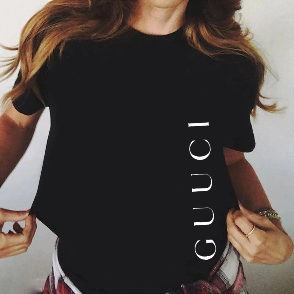 New Hot Sale Women's T-shirt Print Letter T-shirt Casual White Black Pink Short Sleeve Top
New Hot Sale Women's T-shirt Print Letter T-shirt Casual White Black Pink Short Sleeve Top