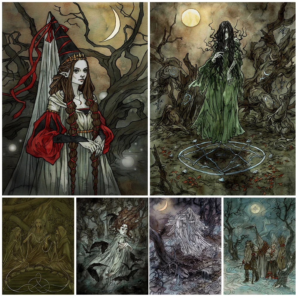 Witch, Night Devil, Bat Fairy In Latvian Mythology Posters And Prints Decorative Wall Art Canvas Painting Living Room Art Print
Witch, Night Devil, Bat Fairy In Latvian Mythology Posters And Prints Decorative Wall Art Canvas Painting Living Room Art Print