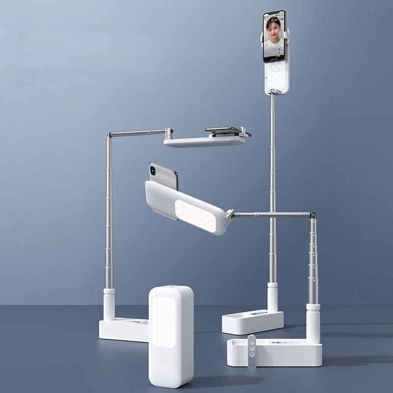 1000mah Portable Selfie Light Collapsible Phone Holder Phone Photo Led Fill Light Lamp For Youtube Live Video Adjustable Bracket
1000mah Portable Selfie Light Collapsible Phone Holder Phone Photo Led Fill Light Lamp For Youtube Live Video Adjustable Bracket