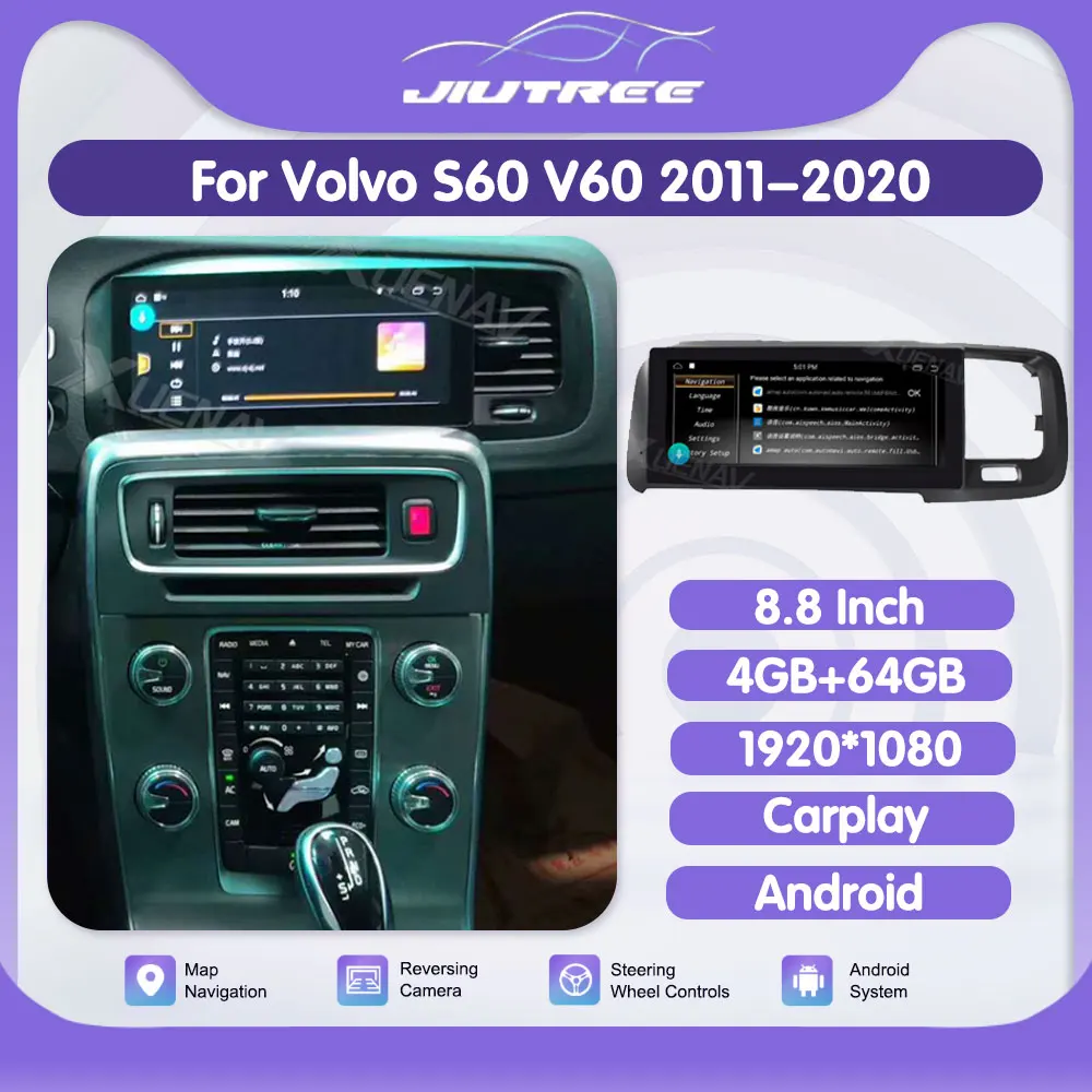Автомобильный GPS-навигатор PX6, 8,8 дюйма, для Volvo S60 V60 2011-2020, автомобильный мультимедийный плеер, автомобильное радио, Android, стерео
Автомобильный GPS-навигатор PX6, 8,8 дюйма, для Volvo S60 V60 2011-2020, автомобильный мультимедийный плеер, автомобильное радио, Android, стерео