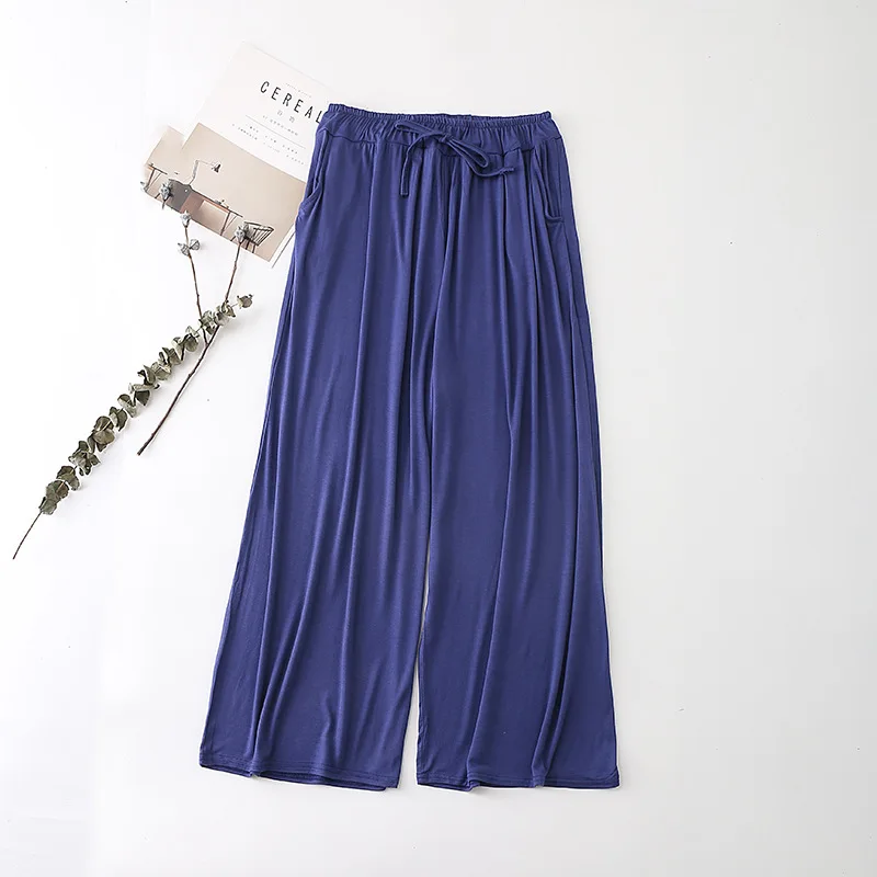 Women Modal Thin Wide Leg Pants Summer Elastic Waist Women Pants Fashion Straight Ladies High Waist Trousers Casual Loose Pant
Women Modal Thin Wide Leg Pants Summer Elastic Waist Women Pants Fashion Straight Ladies High Waist Trousers Casual Loose Pant