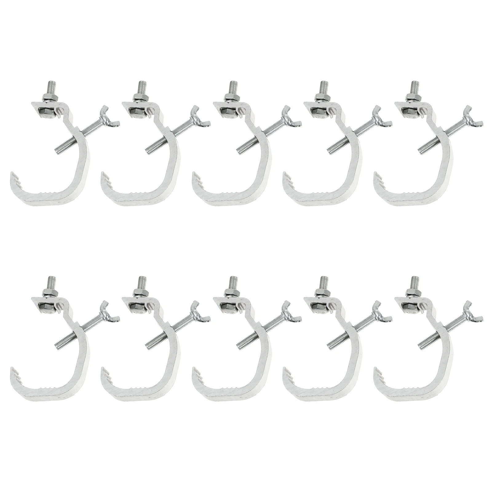 10pcs Hanging Light Hooks Durable Stage Light Clamps Light Clamps (Silver)
10pcs Hanging Light Hooks Durable Stage Light Clamps Light Clamps (Silver)