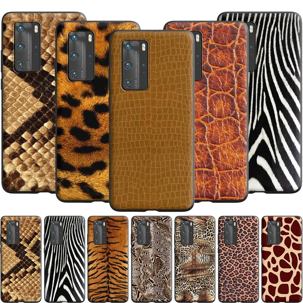 Чехол с леопардовым принтом Тигра для Huawei Mate 10 20 Lite Y6 Y7 Y9 Y6P P Smart S Y5P Y8P 2019|Бамперы| |