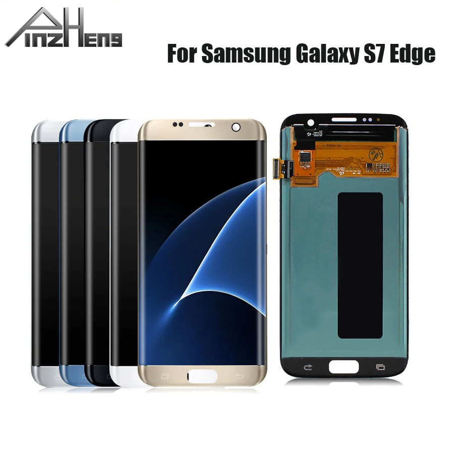 PINZHENG SUPER AMOLED ЖК дисплей для SAMSUNG Galaxy S7 edge G935 G935F сменный сенсорный экран дигитайзер