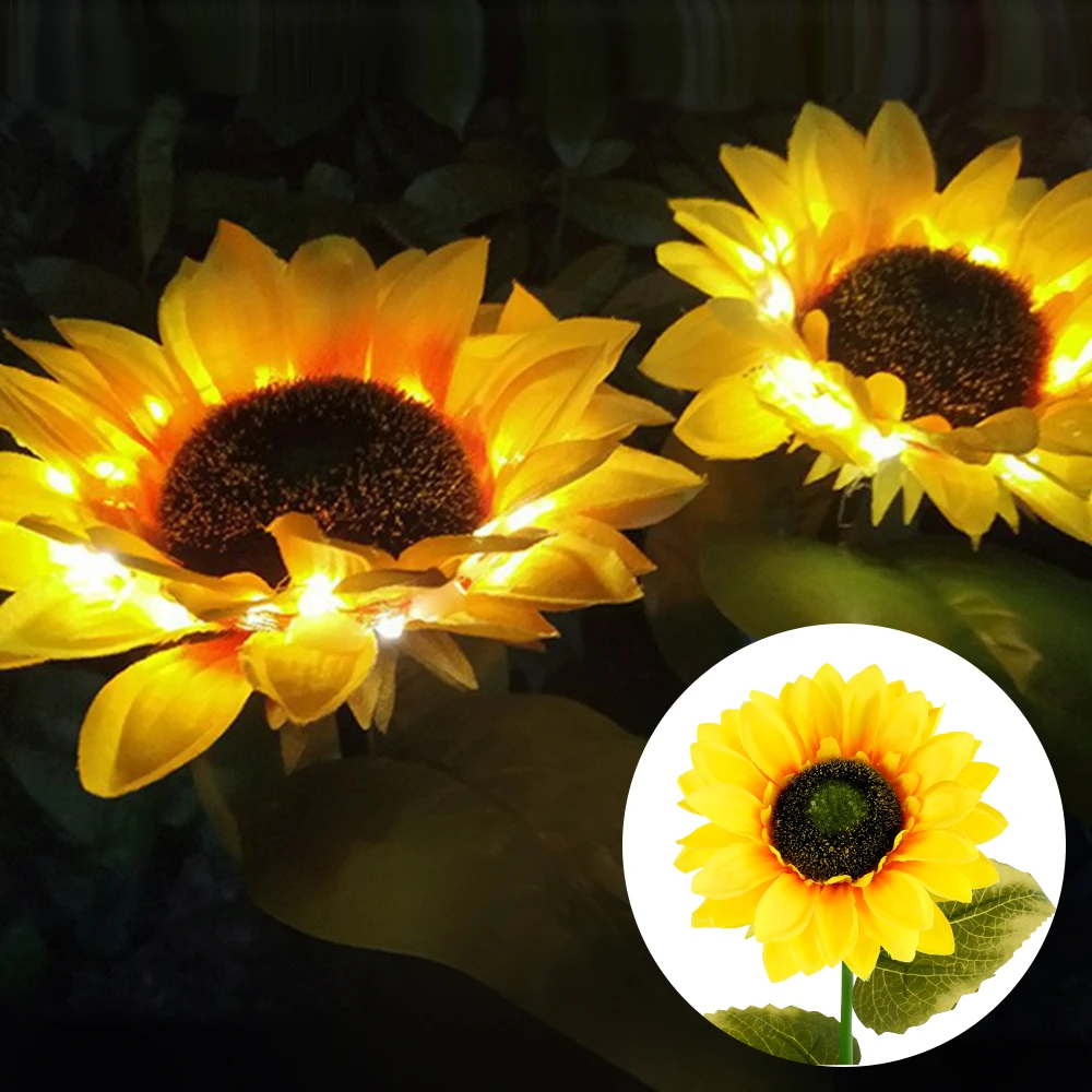 Solar Sunflower lights Ground Lamp Outdoor Waterproof Garden LED Solar Lawn Lamp Landscape for Garden Lighting Decoration
Solar Sunflower lights Ground Lamp Outdoor Waterproof Garden LED Solar Lawn Lamp Landscape for Garden Lighting Decoration