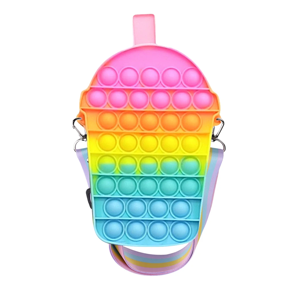 Rainbow Push Bubble Fidget Toys Sensory Autism Milk Tea Cup Pencil Case Push Bubble Stress Reliever Sensory Squeeze Toys Bag
Rainbow Push Bubble Fidget Toys Sensory Autism Milk Tea Cup Pencil Case Push Bubble Stress Reliever Sensory Squeeze Toys Bag