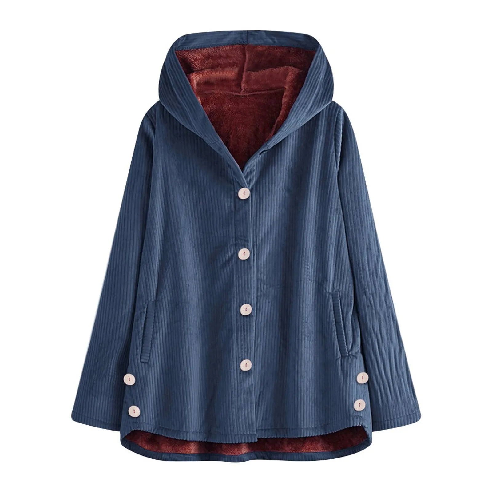 Winter Coats Plus Size Hooded Parkas Fleece Fluffy Button Warm Padded Jacket coat Women Casual Pocket Single Breasted Solid
Winter Coats Plus Size Hooded Parkas Fleece Fluffy Button Warm Padded Jacket coat Women Casual Pocket Single Breasted Solid