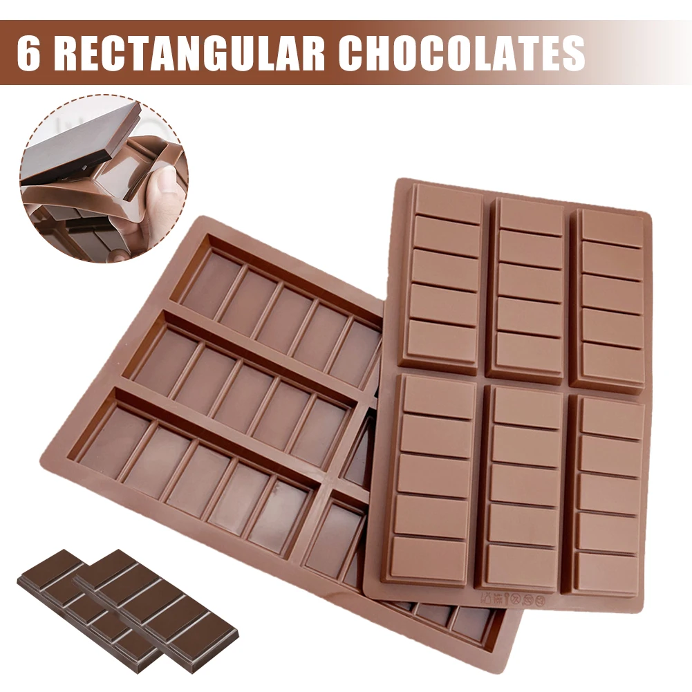 6 Cell 5 Section Chocolate Silicone Mold Fondant Patisserie Candy Bar Mould Cake Mode Decoration Kitchen Baking Accessories
6 Cell 5 Section Chocolate Silicone Mold Fondant Patisserie Candy Bar Mould Cake Mode Decoration Kitchen Baking Accessories