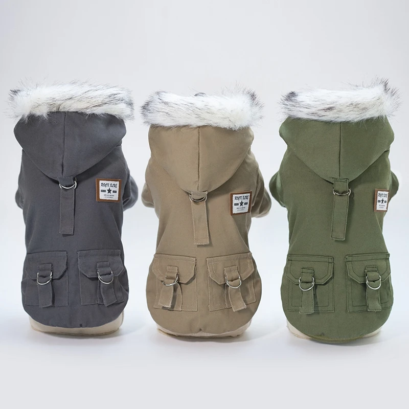 Dog Clothes for Small Dogs Winter Puppy Pet Dog Hooded Coat Jacket Warm Fur Collar Chihuahua French Bulldog Clothing Overalls
Dog Clothes for Small Dogs Winter Puppy Pet Dog Hooded Coat Jacket Warm Fur Collar Chihuahua French Bulldog Clothing Overalls