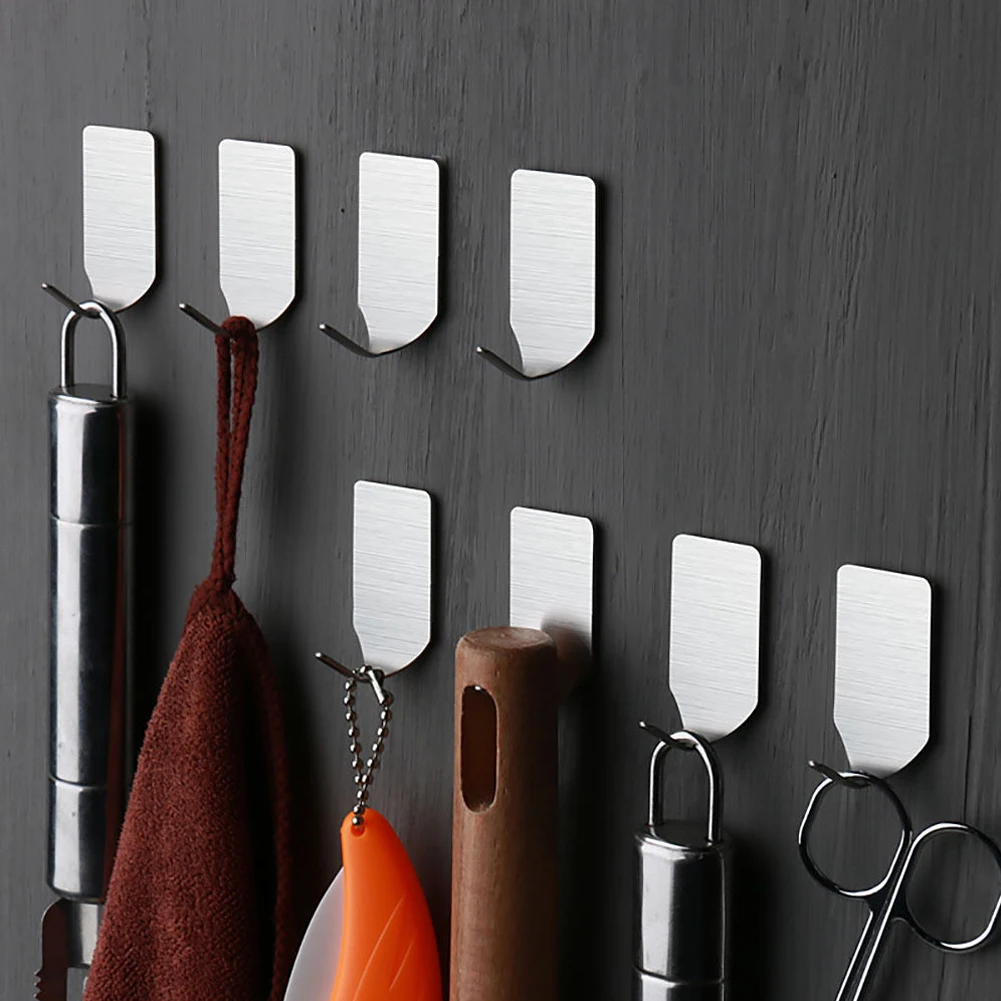 8 Pcs Adhesive Stainless Steel Towel Hooks Towel Racks Wall Hooks For Kitchen Bathroom Self-Adhesive Stainless Steel Hook
8 Pcs Adhesive Stainless Steel Towel Hooks Towel Racks Wall Hooks For Kitchen Bathroom Self-Adhesive Stainless Steel Hook