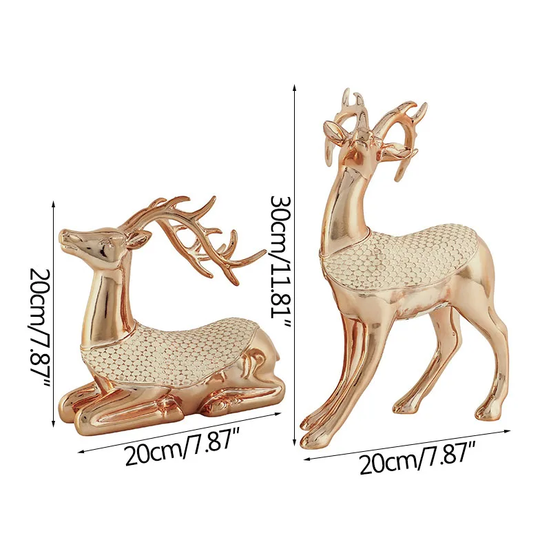 Nordic Electroplate Animal Sculpture Home Decoration Deer Figurines Creative Mascot Furnishings Car Decoration Crafts Ornament
Nordic Electroplate Animal Sculpture Home Decoration Deer Figurines Creative Mascot Furnishings Car Decoration Crafts Ornament
