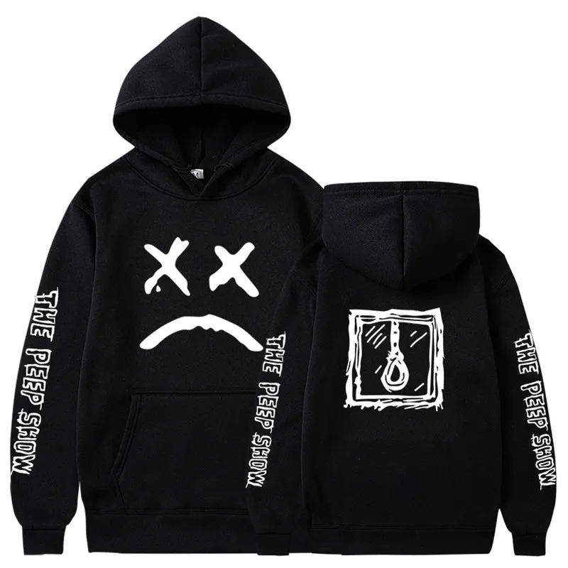 Man hoodie Lear. Peep happy smiling face printing autumn and winter fashion men and women pullover, street wear sweatshirt male
Man hoodie Lear. Peep happy smiling face printing autumn and winter fashion men and women pullover, street wear sweatshirt male