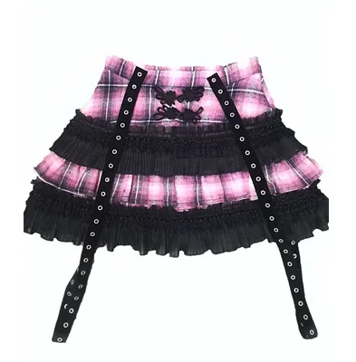 Japanese Girl Pink Plaided Skirt Frog Ribbon Ball Gown Lolita Ribbons Mini Skirt Women 2020 Original Design Punk Black Sweet Jap
Japanese Girl Pink Plaided Skirt Frog Ribbon Ball Gown Lolita Ribbons Mini Skirt Women 2020 Original Design Punk Black Sweet Jap