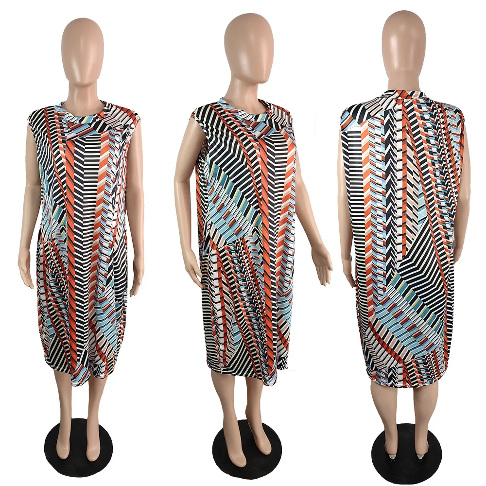 Zoctuo Plus Size L-5XL Sleeveless Dress For Women Irregular Plaid Print Midi Dress Casual New Style Party Club Dress For Women
Zoctuo Plus Size L-5XL Sleeveless Dress For Women Irregular Plaid Print Midi Dress Casual New Style Party Club Dress For Women
