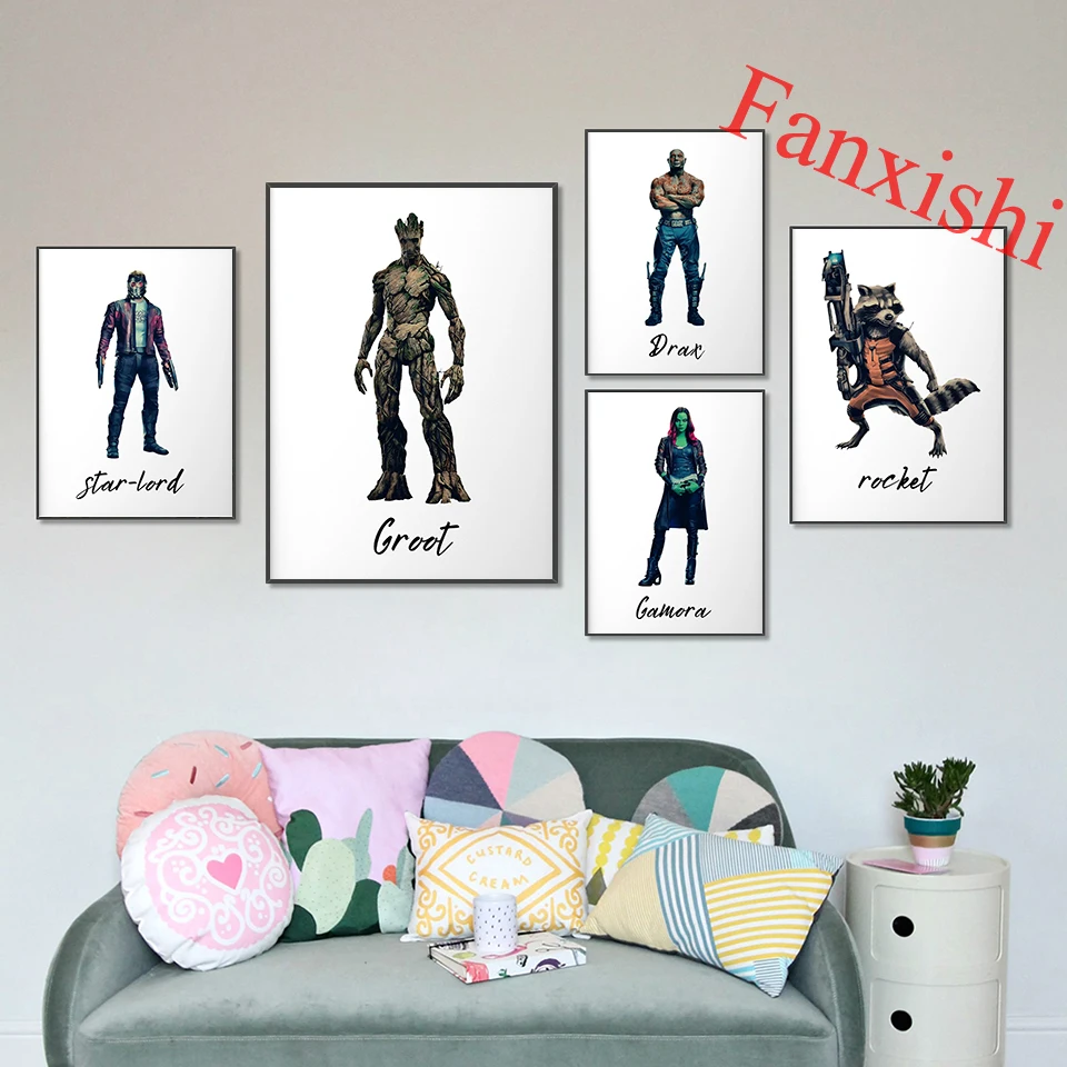 Marvel Guardians Of The Galaxy Movie Character Posters Wall Art Prints Canvas Painting Picture Home Living Room Decor Gift Frame
Marvel Guardians Of The Galaxy Movie Character Posters Wall Art Prints Canvas Painting Picture Home Living Room Decor Gift Frame