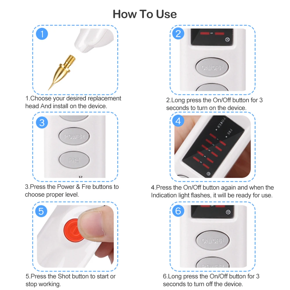 Skin Care Laser Mole Tattoo Freckle Removal Pen LCD Sweep Spot Mole Removing Wart Corns Dark Spot Remover Salon Beauty Machine
Skin Care Laser Mole Tattoo Freckle Removal Pen LCD Sweep Spot Mole Removing Wart Corns Dark Spot Remover Salon Beauty Machine