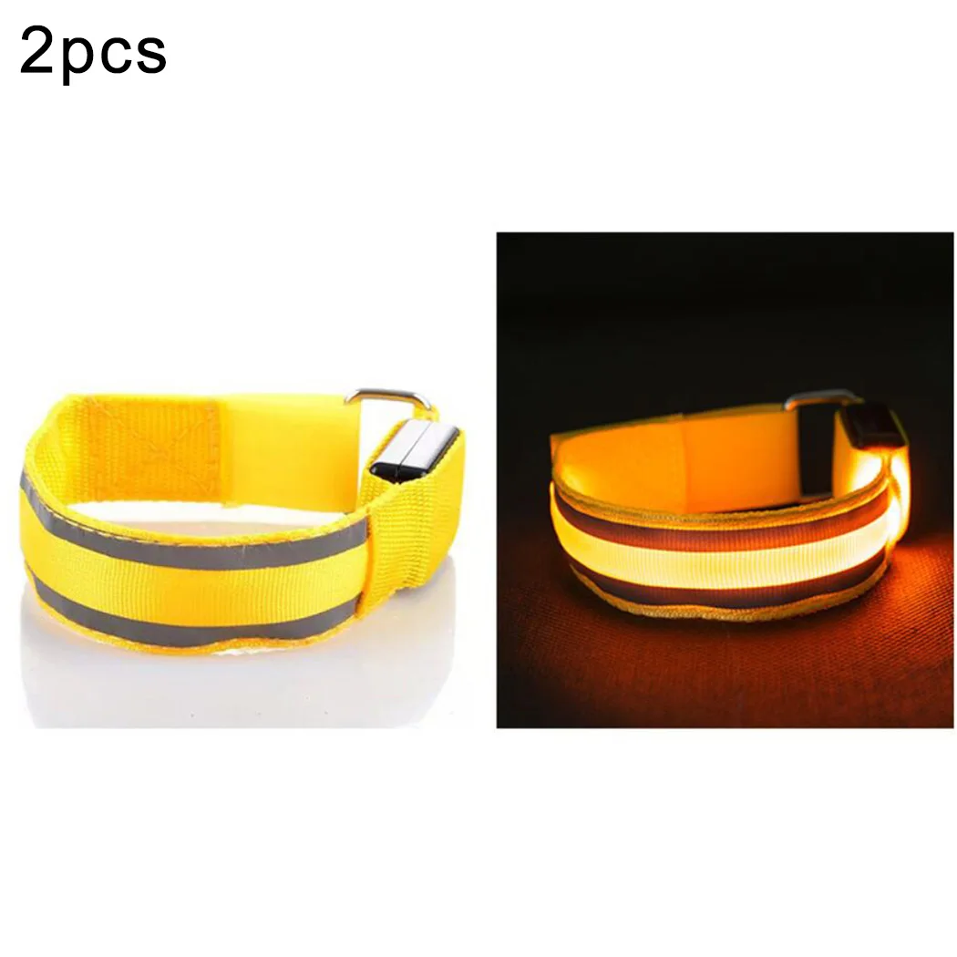 2pcs Safety Flash LED Light Arm Night Running Walking Bicycle Armband Rain Resistant For Cycling Walking Nylon Band Gear
2pcs Safety Flash LED Light Arm Night Running Walking Bicycle Armband Rain Resistant For Cycling Walking Nylon Band Gear