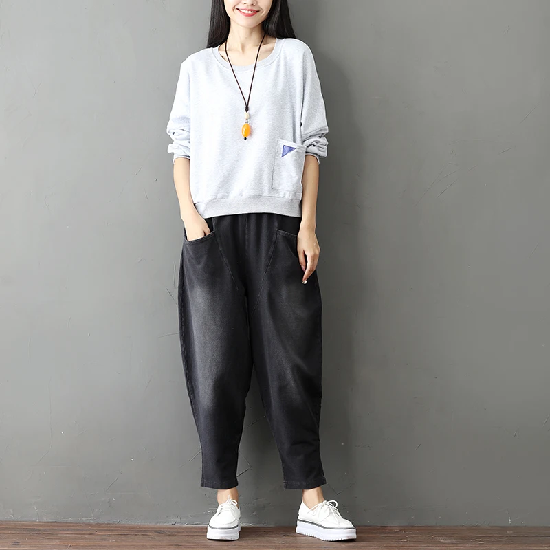 Jeans Denim-Trousers Bleached Pockets Washed Wide-Leg Harajuku Style Loose Big-Size Casual DM001
Jeans Denim-Trousers Bleached Pockets Washed Wide-Leg Harajuku Style Loose Big-Size Casual DM001