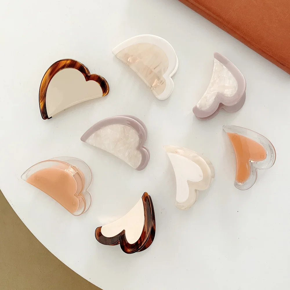 Korea Heart Shape Hair Claws Geometric Hair Clip For Women Hair Styling Tool Barrettes Large Hair Accessories Acetate Hairpin
Korea Heart Shape Hair Claws Geometric Hair Clip For Women Hair Styling Tool Barrettes Large Hair Accessories Acetate Hairpin